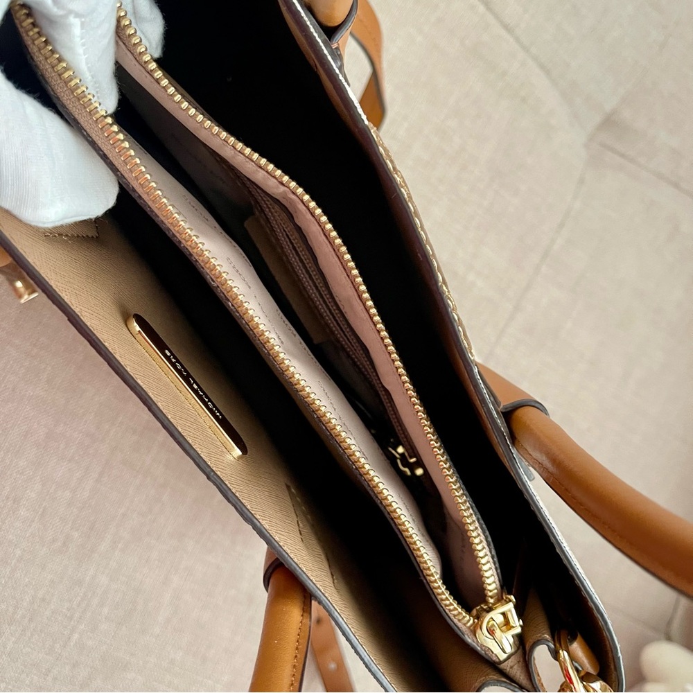 Michael Kors Beige and Gold Satchel - Picture 5 of 8
